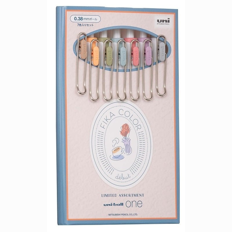 Uni One Fika Color 0.38mm 7 - Color Set Gel Pen - SCOOBOO - UMNS38FC7C - Gel Pens