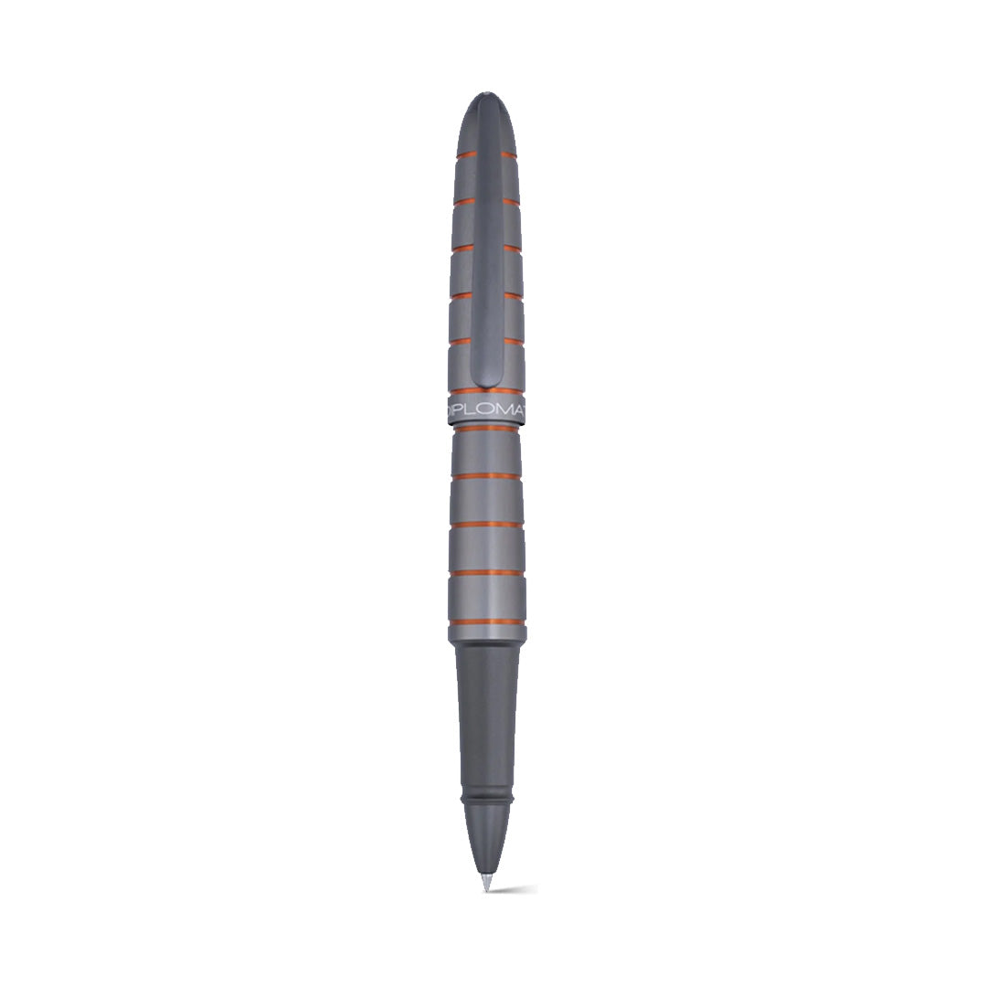 Diplomat Elox Ring Grey/Orange Roller Ball Pen D40354030