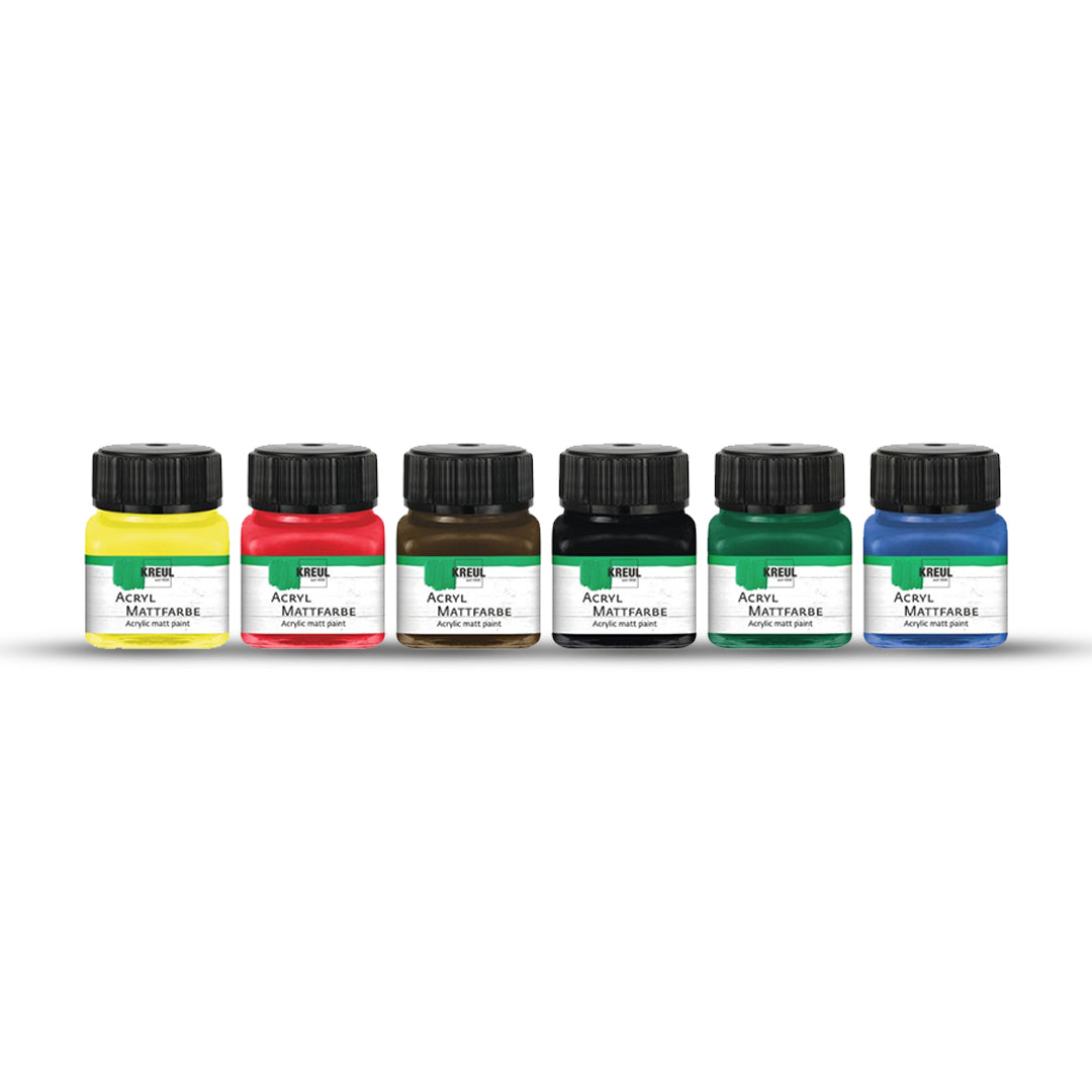 Kreul Acrylic Matt Basic Paint Set