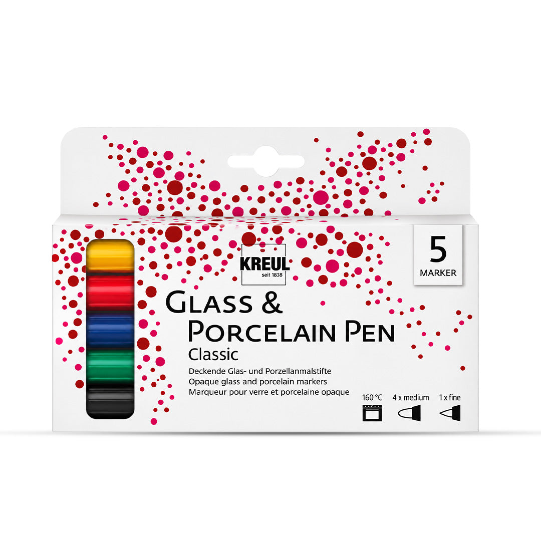 Kreul Glass & Porcelain Marker Pen Set