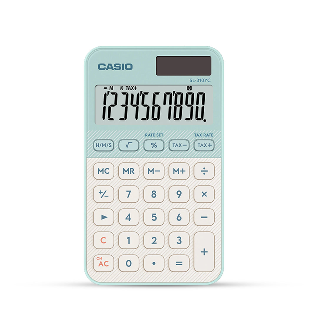 Casio SL-310YC Stylish and Colourful 10-Digit Calculator