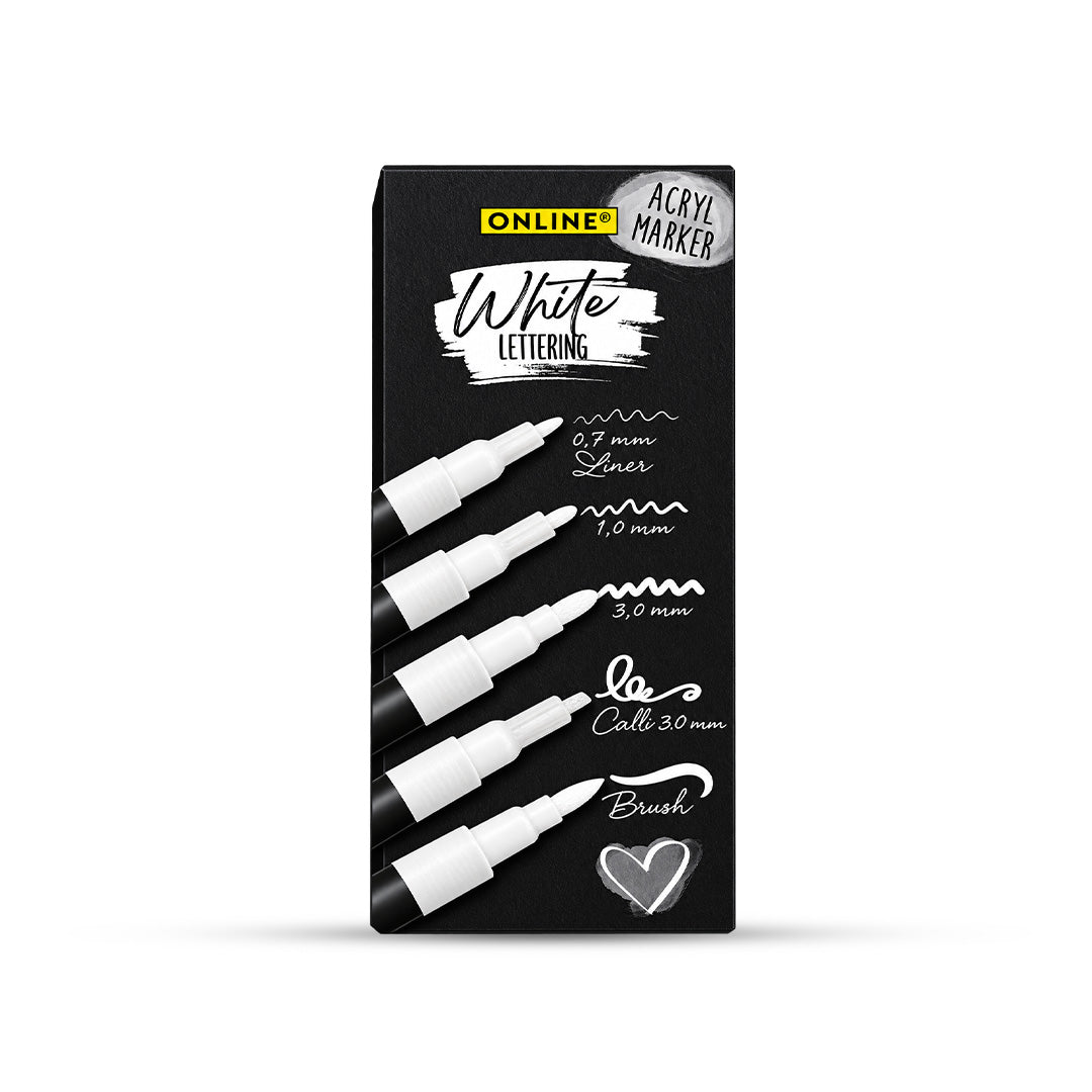 Online Lettering Markers Set