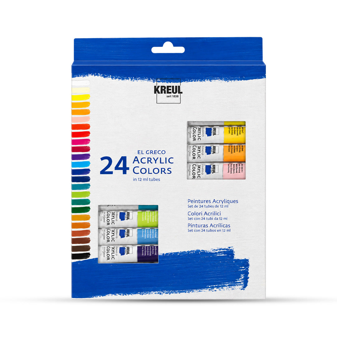 Kreul EL Greco Water-Based Acrylic Color Set