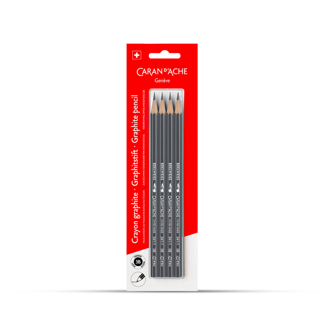 Caran d'ache Edelweiss 3B Graphite Pencil Set
