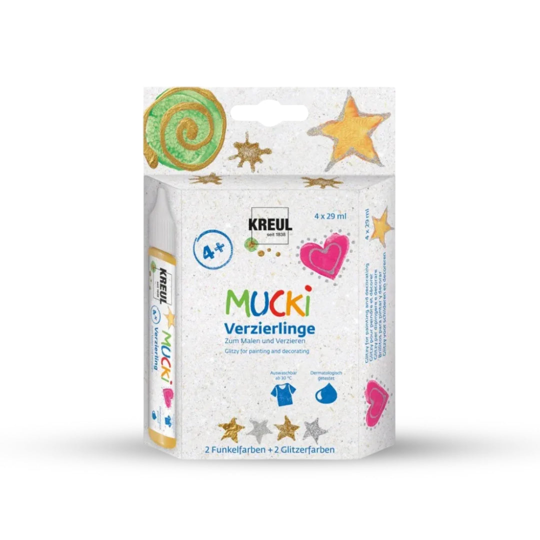 Kreul Mucki Glitzy Glitter & Shimmer Pen Set