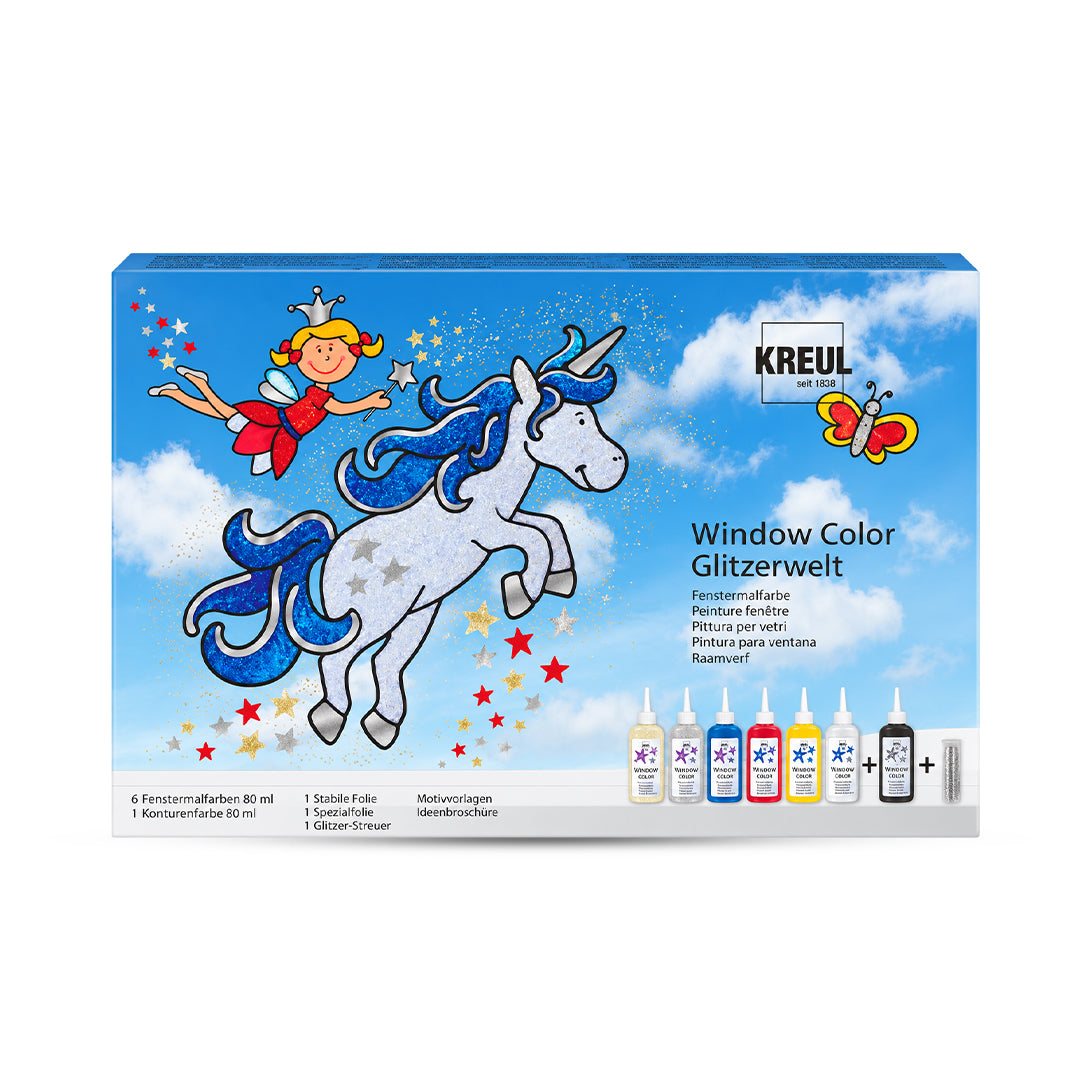 Kreul Window Glitter Fantasy Color Set