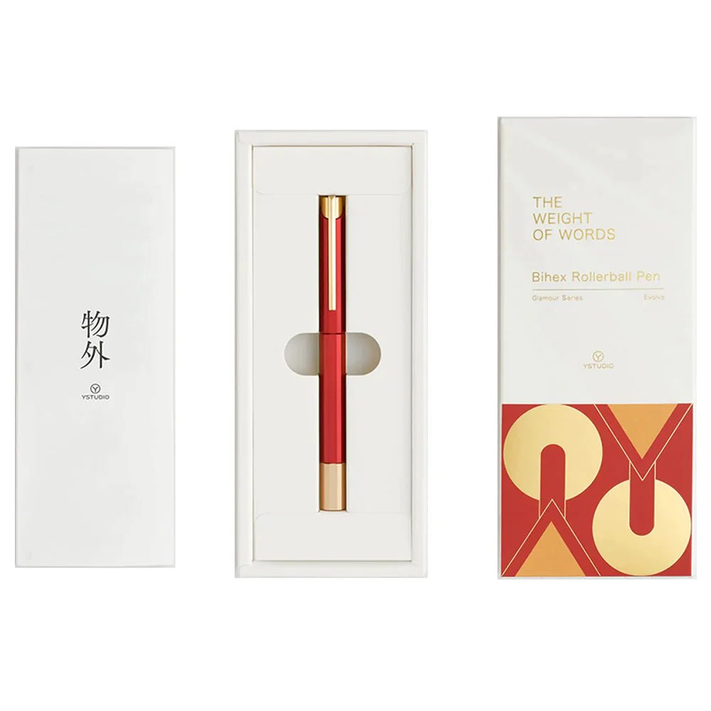 Ystudio Glamour Series Evolve Bihex Blue Gin Rollerball Pen