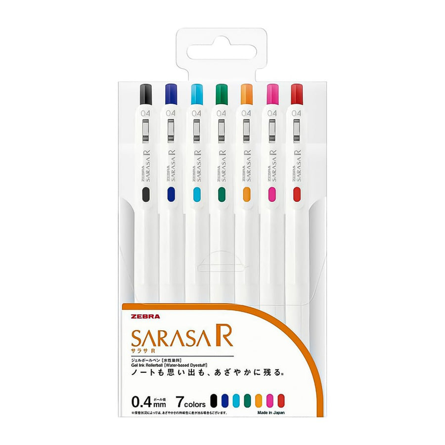 Zebara Sarasa Roller Ball Pen 0.4mm Pack Of 7 - SCOOBOO - JJS29-R1-7C - Roller Ball Pen
