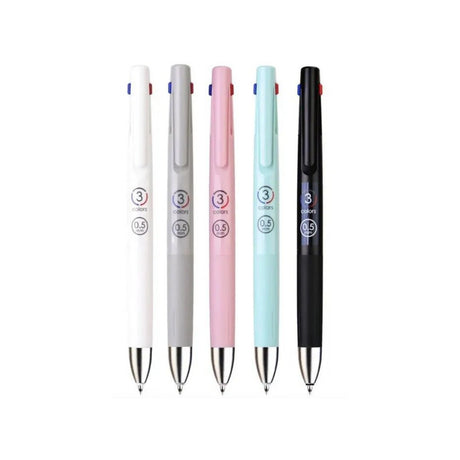 Zebra 2 Color Ball Point Pen - 3C 0.7mm - SCOOBOO - B3A88 - W - PG - Ball Pen