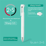 Zebra Ball Point Panda Pen-2+S 0.7mm - SCOOBOO - B2SA88-W-PD - Ball Pen