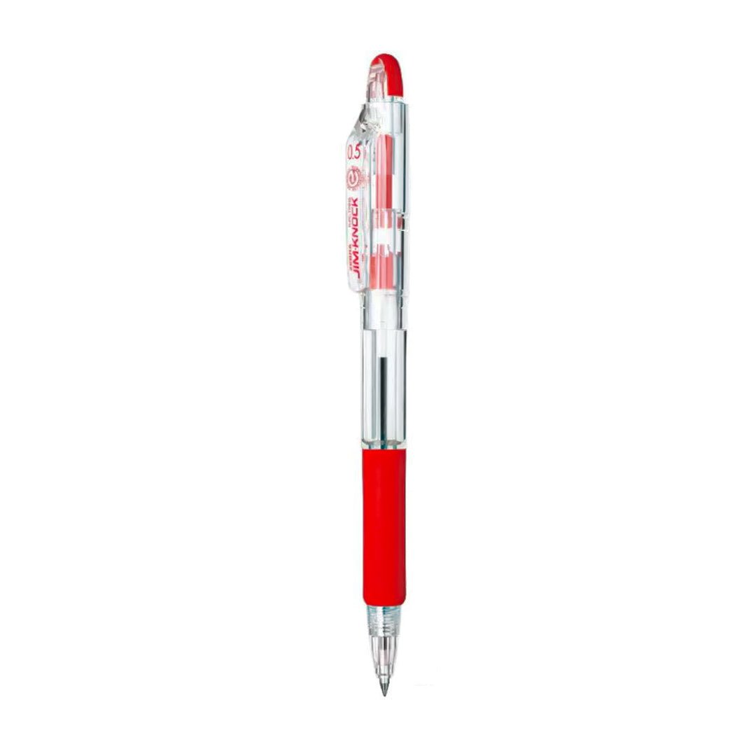 Zebra Ballpoint Pen Jim-Knock - 0.5mm - SCOOBOO - KBRS-100-Red - Ball Pen