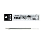 Zebra Ballpoint SK - 0.7 Pen Refill - SCOOBOO - BR - 6A - SK - BK - Refills
