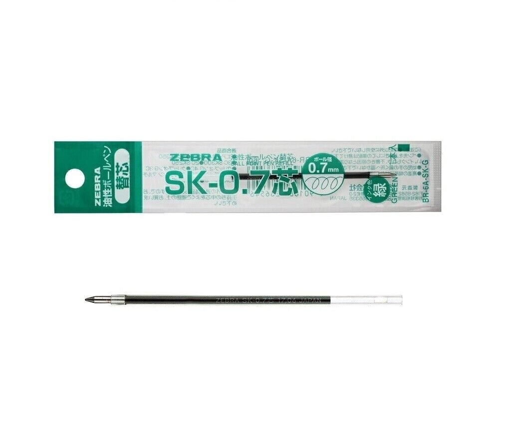 Zebra Ballpoint SK - 0.7 Pen Refill - SCOOBOO - BR - 6A - SK - G - Refills