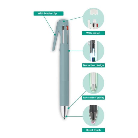 Zebra Blen 4+S 0.7 Multifunction Pen - SCOOBOO - B4SA88 - BGR - Ball Pen