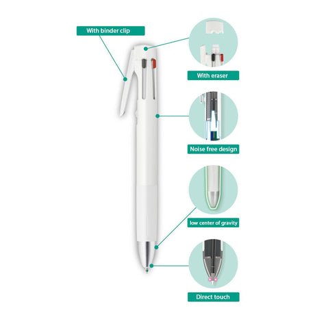 Zebra Blen 4+S 0.7 Multifunction Pen - SCOOBOO - B4SA88 - W - Ball Pen