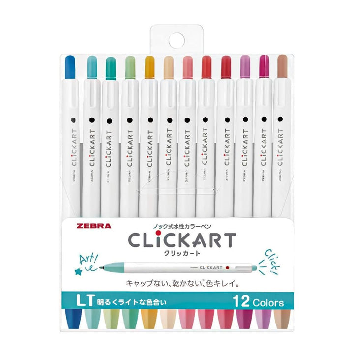 Zebra Clickart Water-Based Pen - SCOOBOO - WYSS22-12CLT - Highlighter