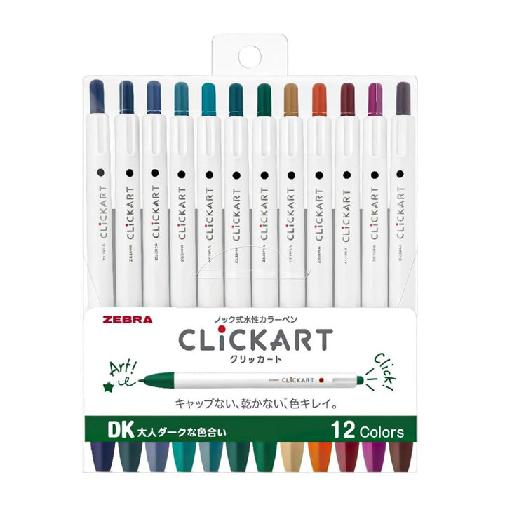 Zebra Clickart Water-Based Pen - SCOOBOO - WYSS22-12CDK - Highlighter