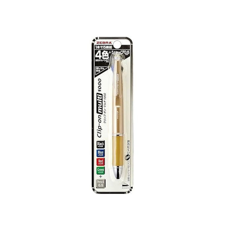 Zebra Clip - on Multi 1000 Ball Point Pen - SCOOBOO - B4SA2 - OR* - Ball Pen