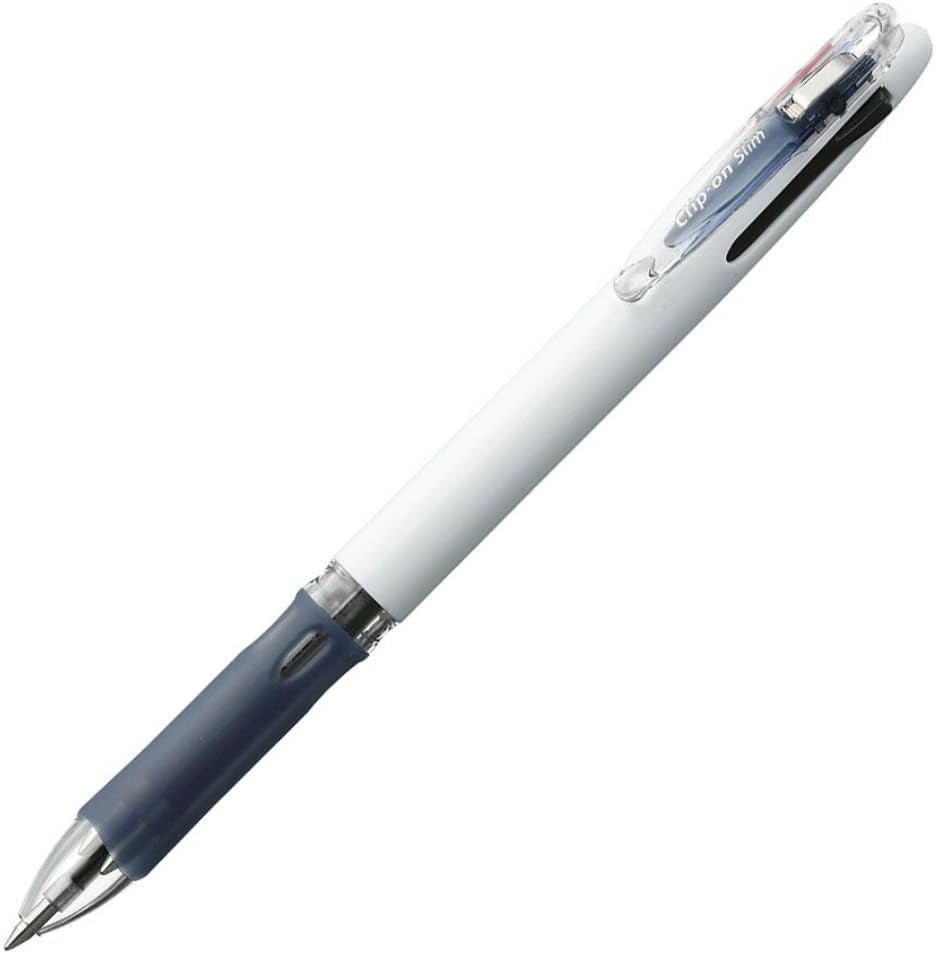 Zebra Clip-on Slim 3C Ballpoint Pen - SCOOBOO - B3A5-W - Pens