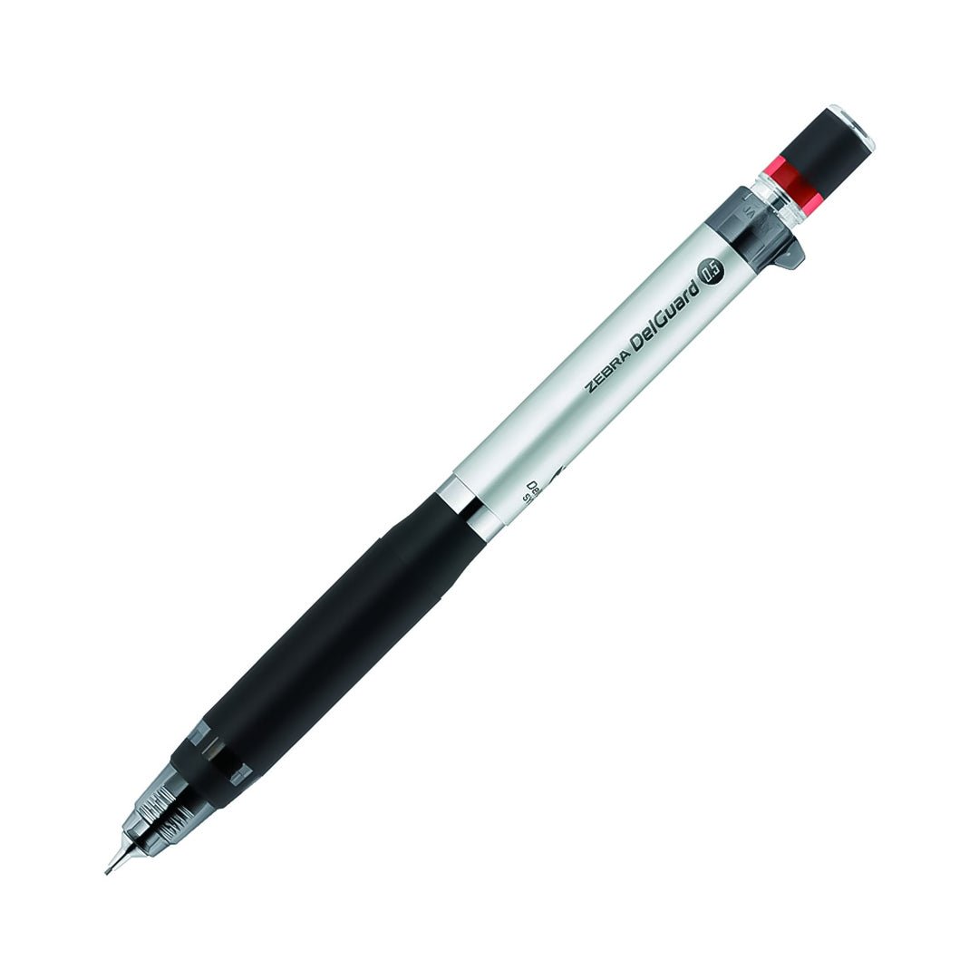 Zebra Delguard ER Mechanical Pencil 0.5mm - Black Silver - SCOOBOO - P-MA88-S - Mechanical Pencil