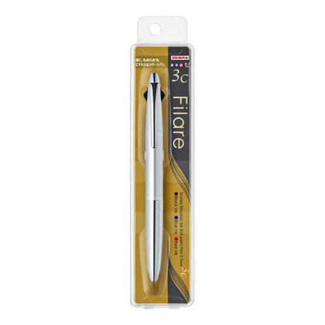 Zebra Filare 3-color Ballpoint Pen 0.7mm - SCOOBOO - P-B3A12-S* - Ball Pen