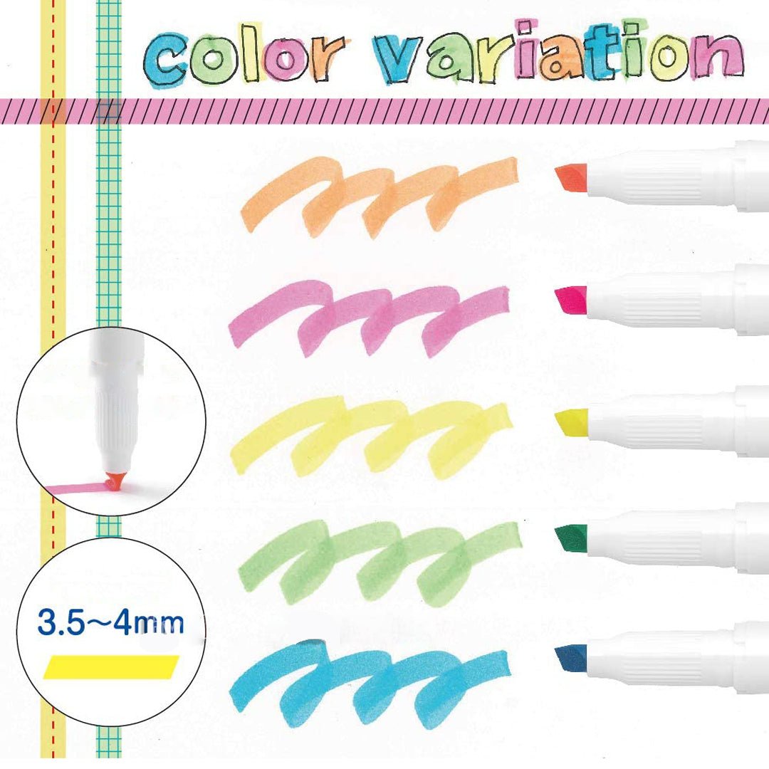 Zebra Just Fit Modini Line Pack of 2 - SCOOBOO - WKS22-OR - Highlighter