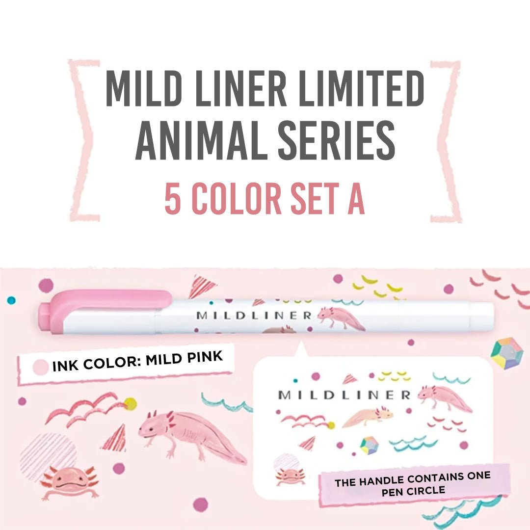 Zebra Mildliner 5 Color Set Limited Edition - SCOOBOO - WKT7AS-5C-A - Highlighter