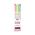 Zebra Mildliner Double Ended Highlighter & Creative Tool Set of 3 - SCOOBOO - WKT7-3C-N - Highlighter