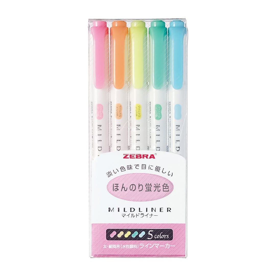 Zebra Mildliner Highlighter - SCOOBOO - WKT7-5C-N - Highlighter