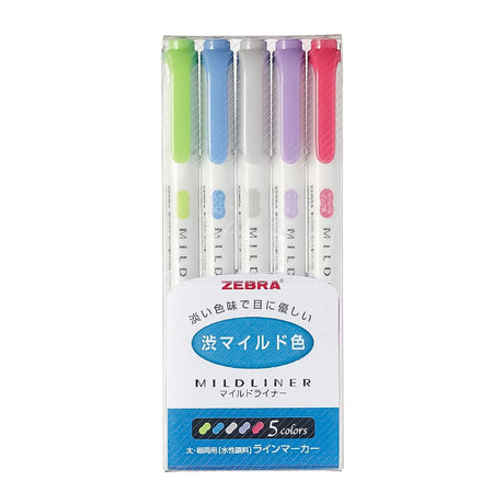 Zebra Mildliner Highlighter - SCOOBOO - WKT7-5C-NC-N - Highlighter