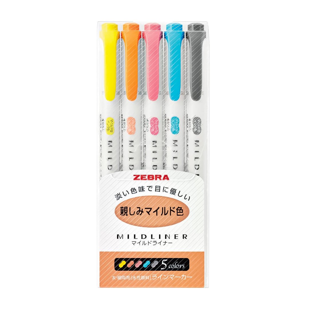 Zebra Mildliner Highlighter - SCOOBOO - WKT7-N-5C-N - Highlighter