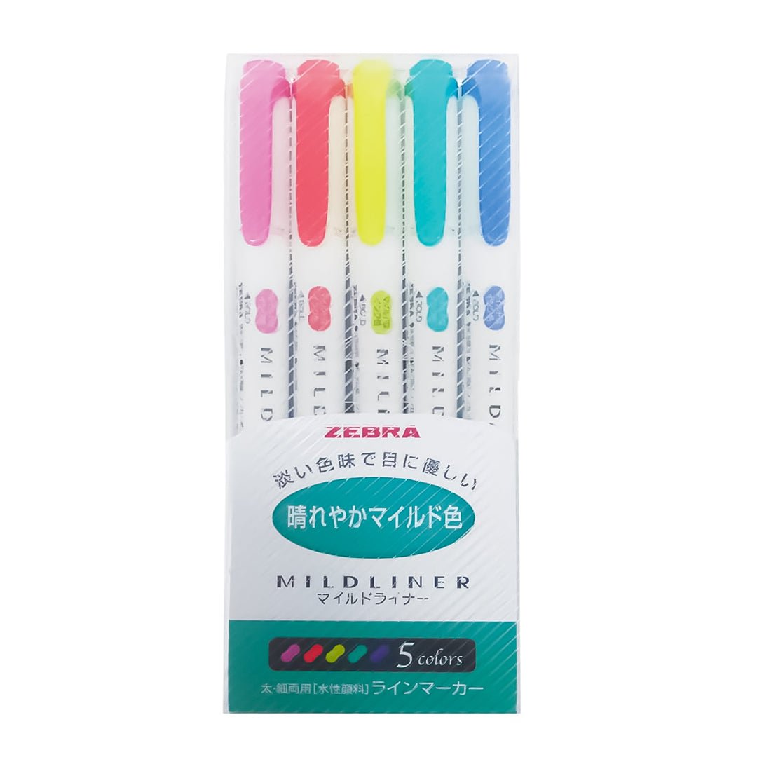 Zebra Mildliner Highlighter - SCOOBOO - WKT7-5C-HC-N - Highlighter