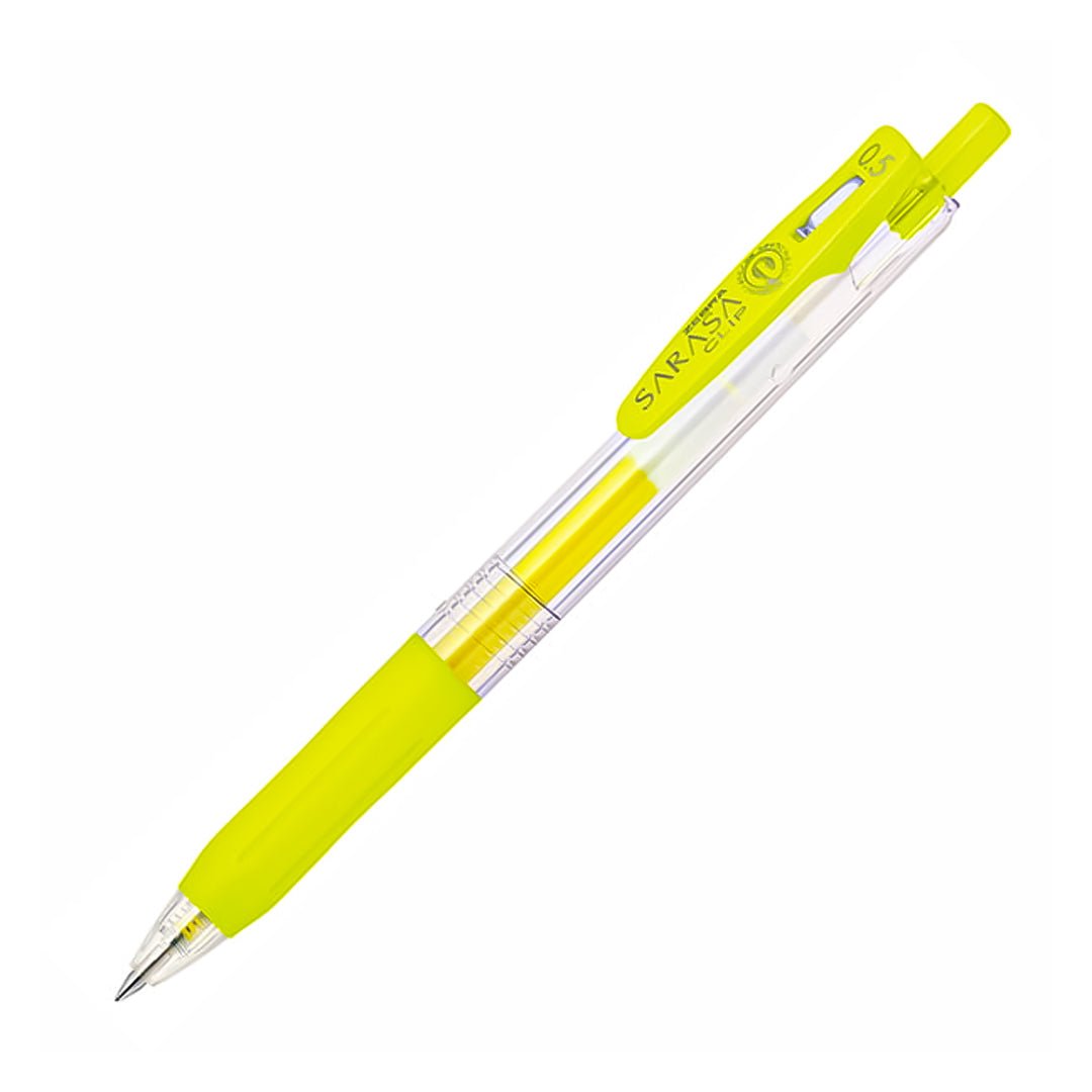 Zebra Neon Sarasa Clip 0.5mm Gel Ink Pen - SCOOBOO - B-JJ15-NY - Gel Pens