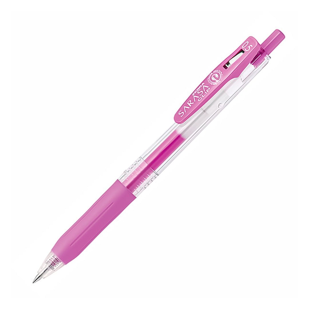 Zebra Neon Sarasa Clip 0.5mm Gel Ink Pen - SCOOBOO - B-JJ15-NPU - Gel Pens