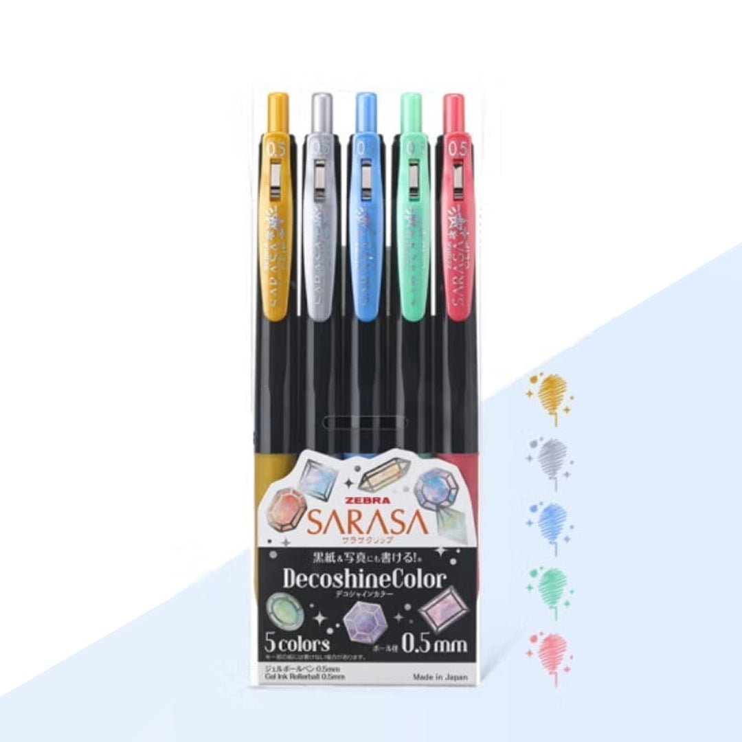 Zebra Sarasa Clip 0.5 Deco Shine Pen - SCOOBOO - JJ15 - SBL - Gel Pens