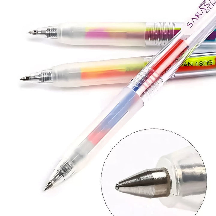 Zebra Sarasa Clip 0.5 Marble 5 Color Pen Set - SCOOBOO - JJ75-5C-MB - Gel Pens