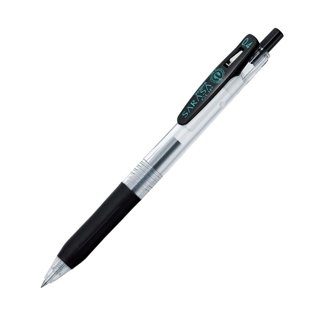 Zebra Sarasa Clip Black Gel Ballpoint Pen Pack Of 5 - SCOOBOO - P-JJS15-BK5 - Gel Pens