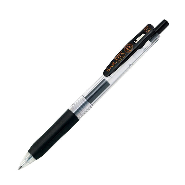 Zebra Sarasa Clip Black Gel Ballpoint Pen Pack Of 5 - SCOOBOO - P-JJH15-BK5 - Gel Pens