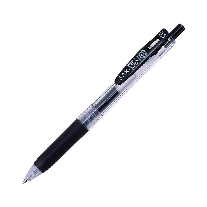 Zebra Sarasa Clip Black Gel Ballpoint Pen Pack Of 5 - SCOOBOO - P-JJ15-BK5 - Gel Pens