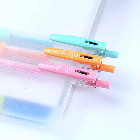 Zebra Sarasa Clip Milk Color Pack 0.5mm Gel Pens - SCOOBOO - JJ15-8C-MK - Gel Pens