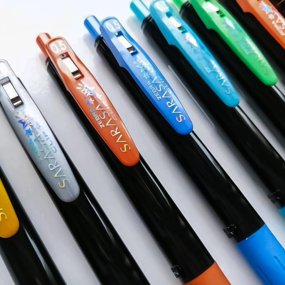 Zebra Sarasa Deco Shine Clip Gel Pen 0.5mm - SCOOBOO - JJ15-10C-SH - Gel Pens