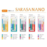 Zebra Sarasa Nano Gel Pen 0.3mm (Pack Of 4) - SCOOBOO - JJH72 - 4C - YU - Gel Pens