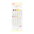 Zebra Sarasa R x Mildliner White Series Pack of 5 - SCOOBOO - P-JJS29-R1W-A - Highlighter