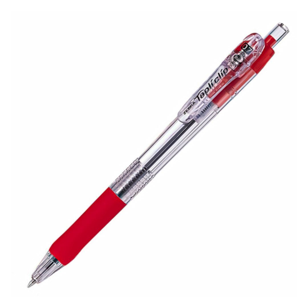 Zebra Tapli Clip Ball Pen 0.7mm - SCOOBOO - P-BN5-R - Ball Pen
