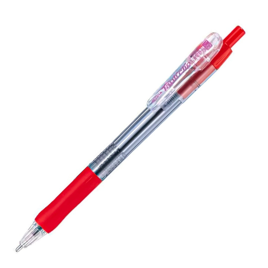 Zebra Tapuri Clip Ballpoint Pen - 1.6 mm - SCOOBOO - BNU5-RED - Ball Pen