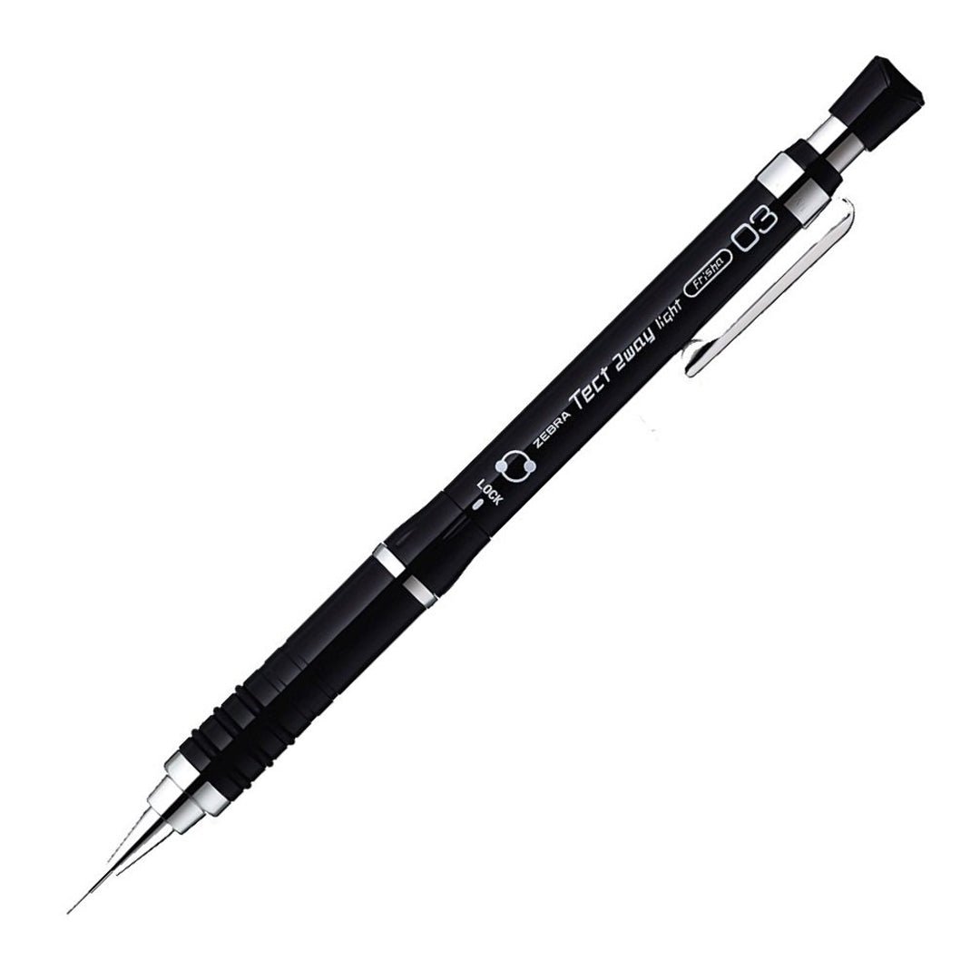 Zebra Tect 2 Way Light Mechanical Pencil 0.3 - SCOOBOO - MAS42-PBK - Mechanical Pencil