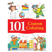 101 Crayon Colouring: Fun Activity Book For Children - SCOOBOO - -