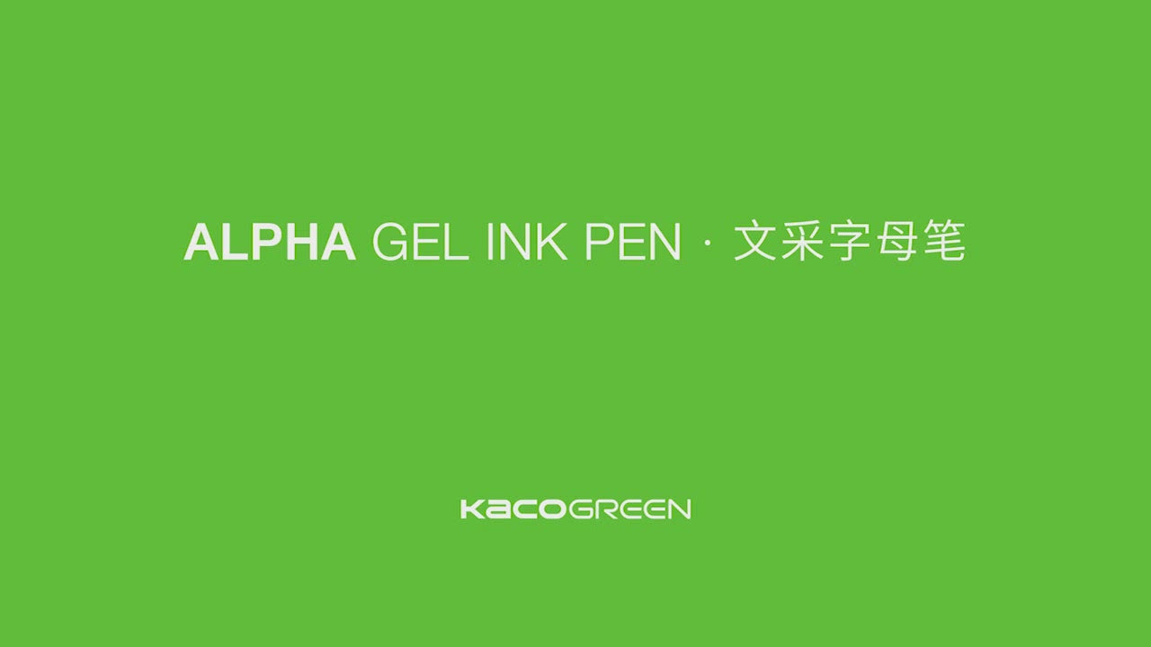 Load video: Kaco Alpha 0.5mm Gel Pen