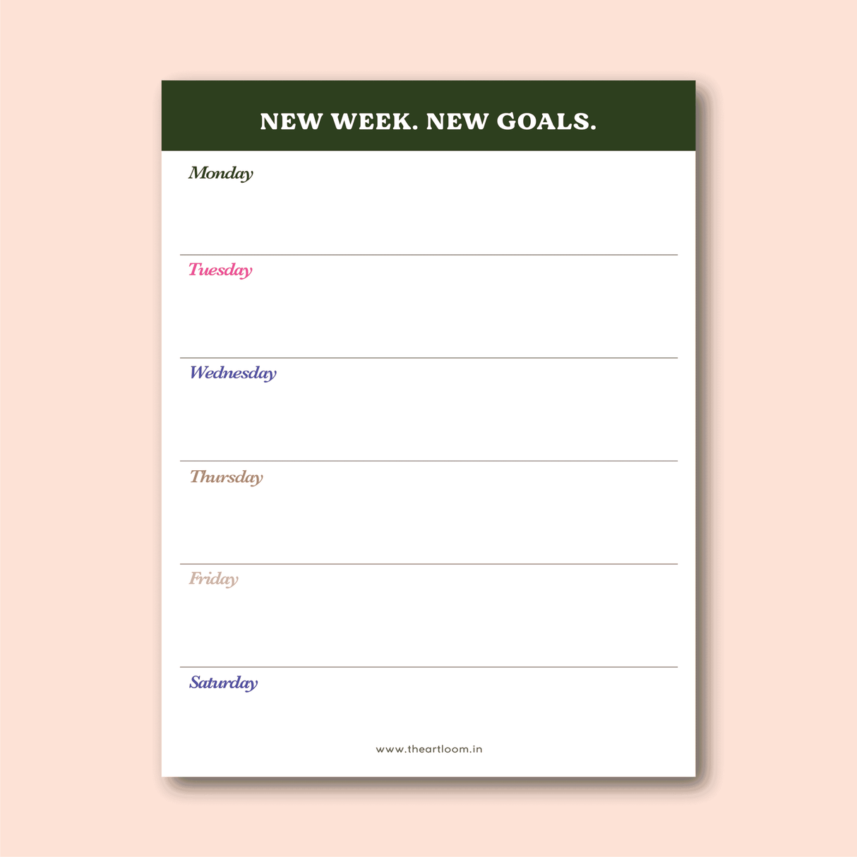 Classic | A5 Weekly Planner