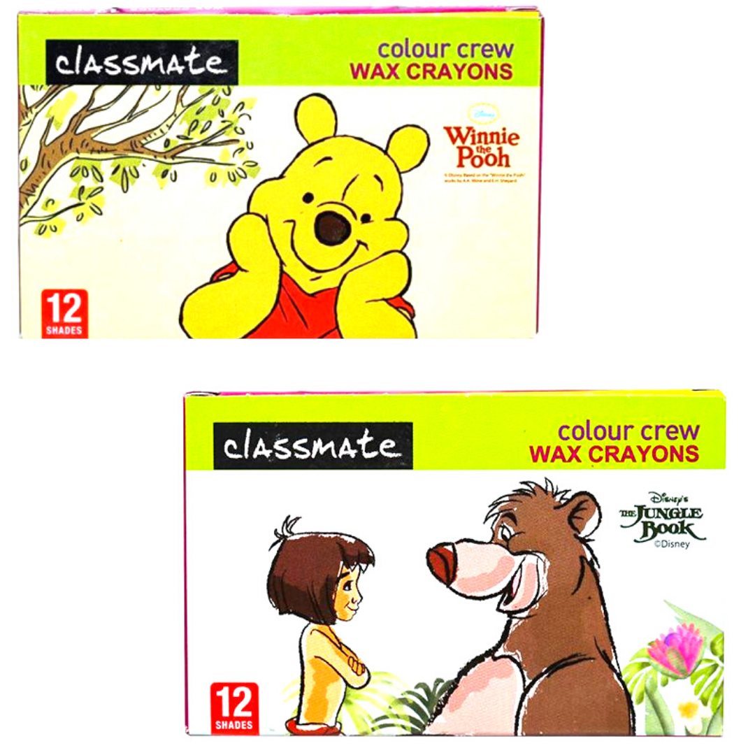 Classmate Colour Crew Wax Crayons - SCOOBOO - 04050001DY - wax crayon